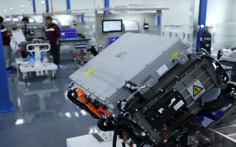 重要里程碑！榮程自有品牌Fe6—200kw氫燃料電池系統(tǒng)成功下線